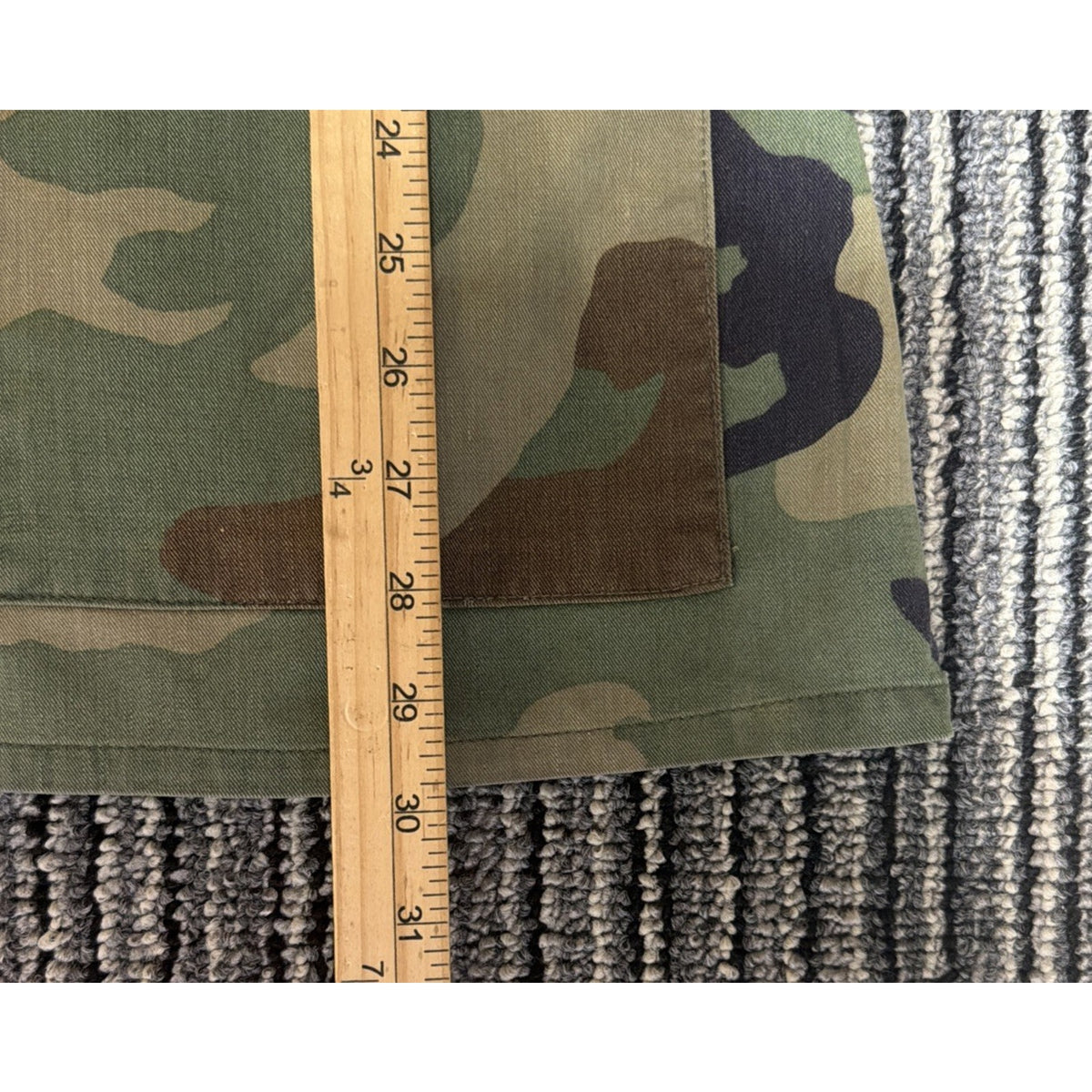 VTG 80s US Military Air Force Woodland Camo Field Jacket Patches Mens M Regular