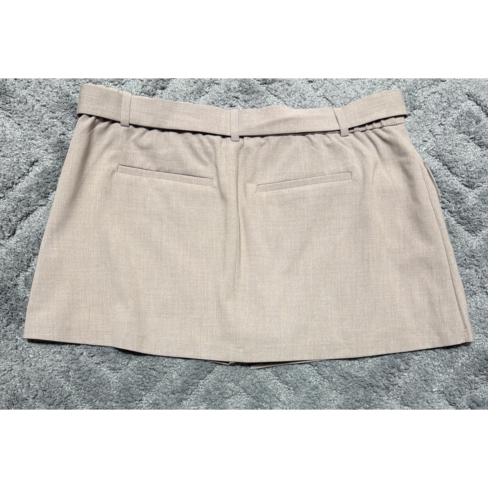 Abercrombie & Fitch XL Wrap Front Taupe Utility Skort Party Streetwear Academia
