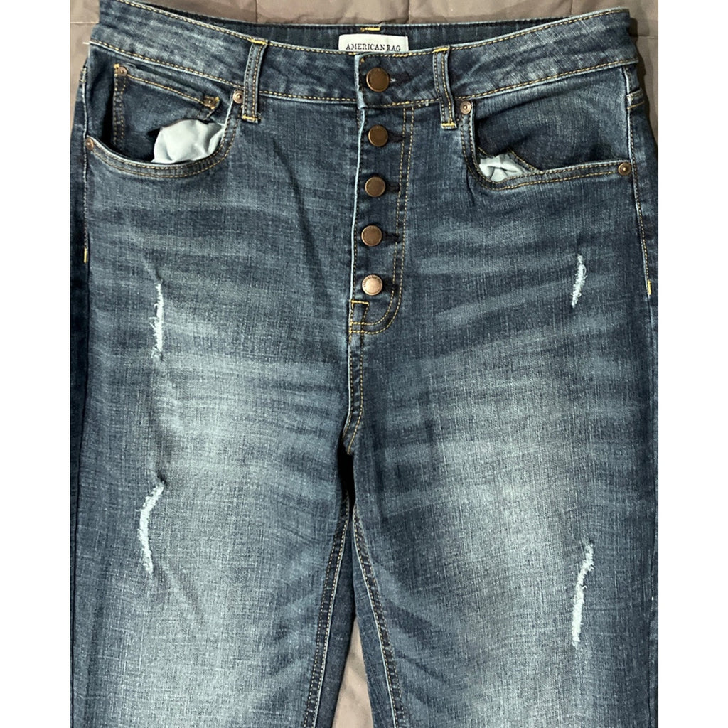 American Rag Off The Rack Bootcut Jeans Women's 29/11 Button Fly High Rise