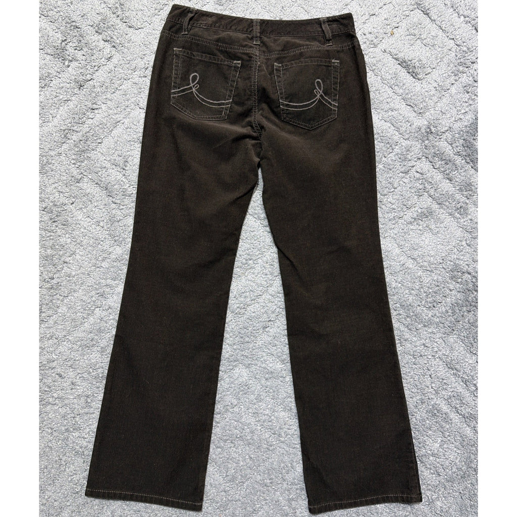Ann Taylor Loft Brown Curvy Boot Corduroy pants Size 4P 29x29