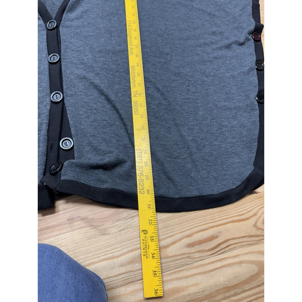 Liz &Me For Catherines Gray Black Button Cardigan Oversized Women’s Size 2X NWT