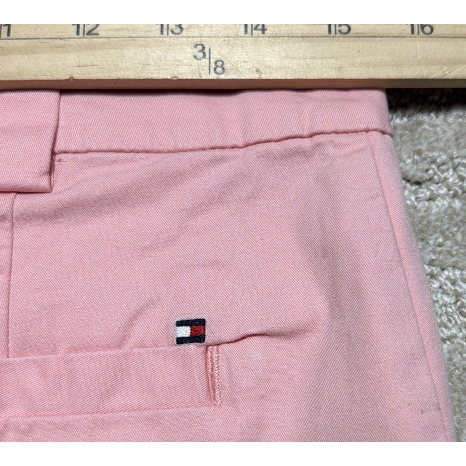 Tommy Hilfiger Pink Twill Chino A-Line Skirt Size 2 Golf Casual Beach