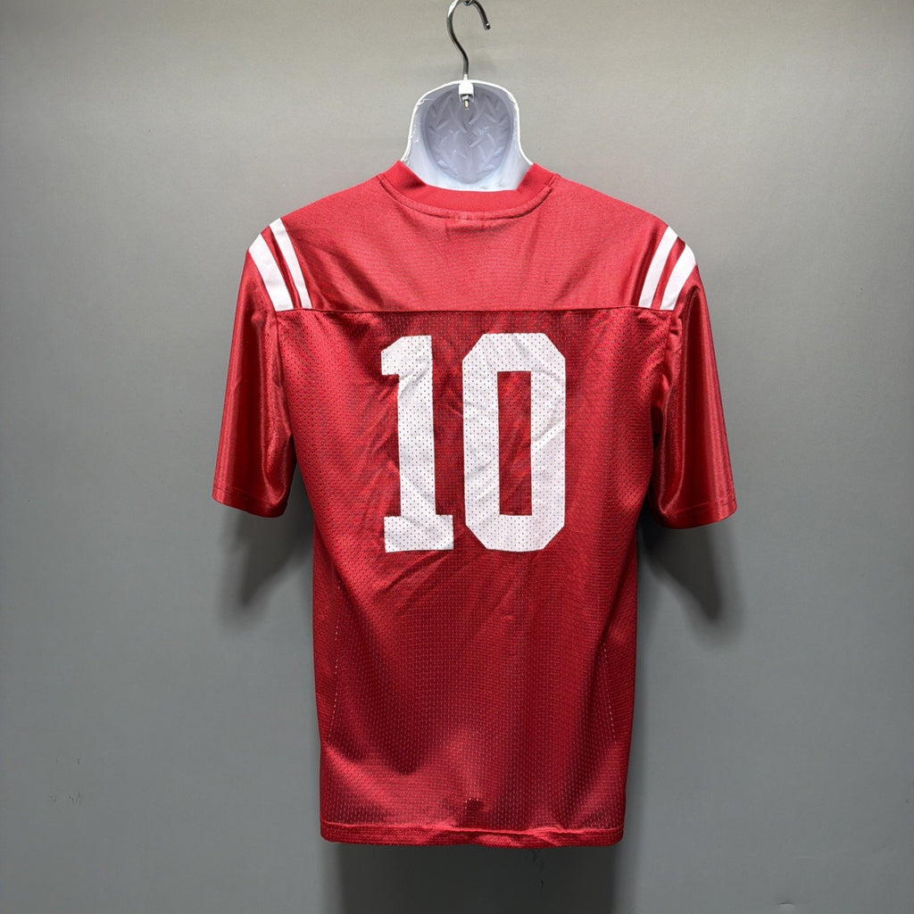Vtg Nike Eli Manning #10 Ole Miss Rebels NCAA Jersey Teen Youth XL Red