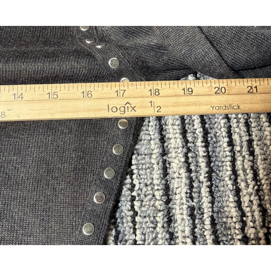 Marc New York-Andrew Marc Stud Trim Sweater Dress Size Small