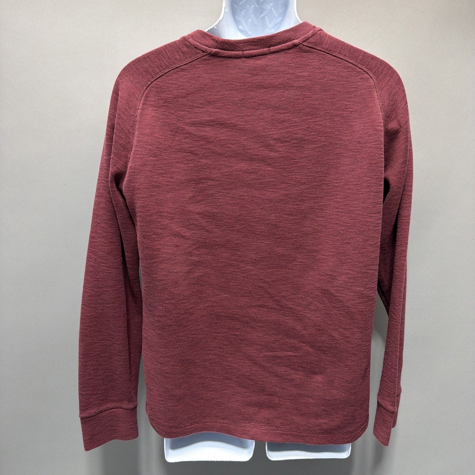 Banana Republic Sweater Mens Medium Red Pullover Crewneck Cotton Long Sleeve