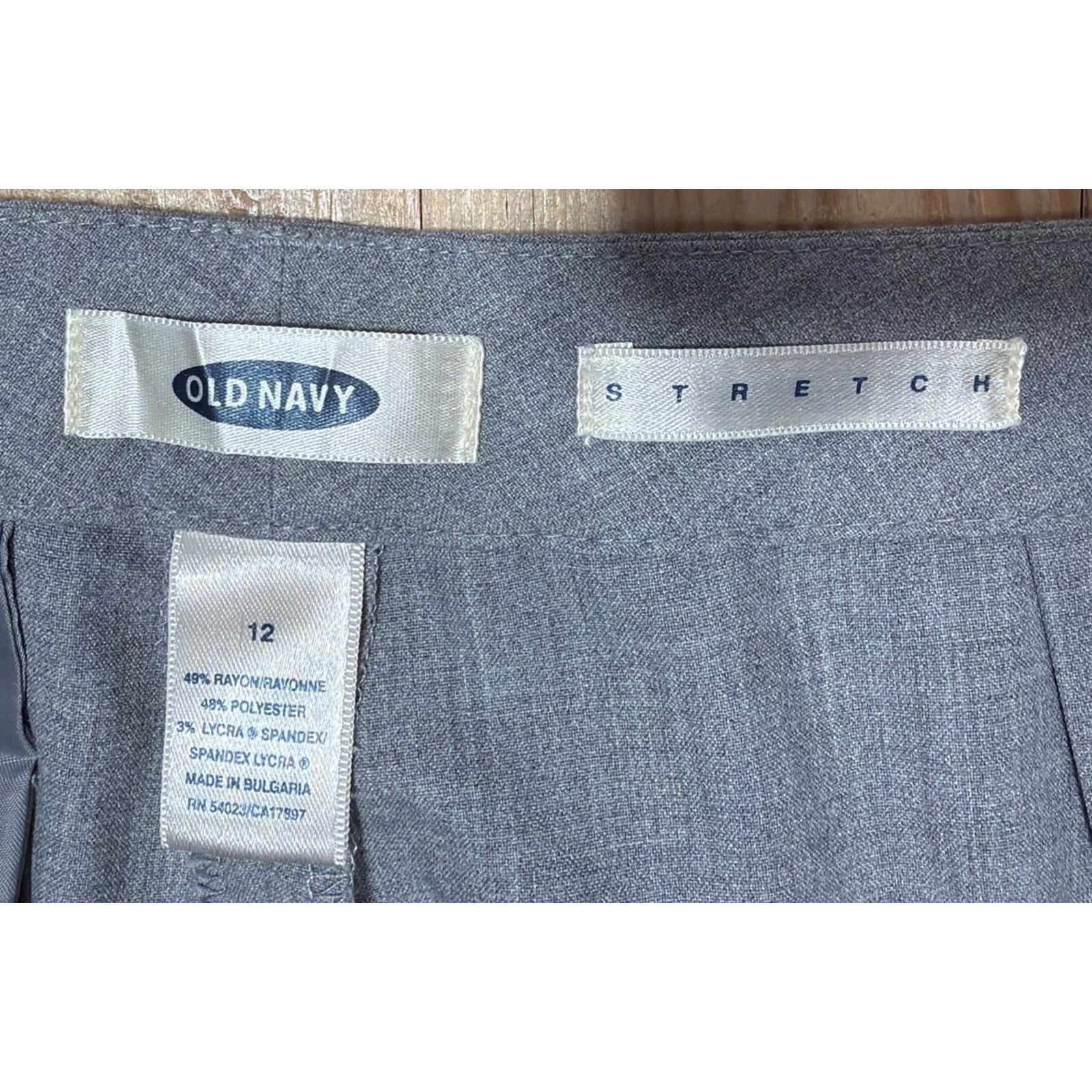 Old Navy Stretch Dress Pants Light Grey Size 12
