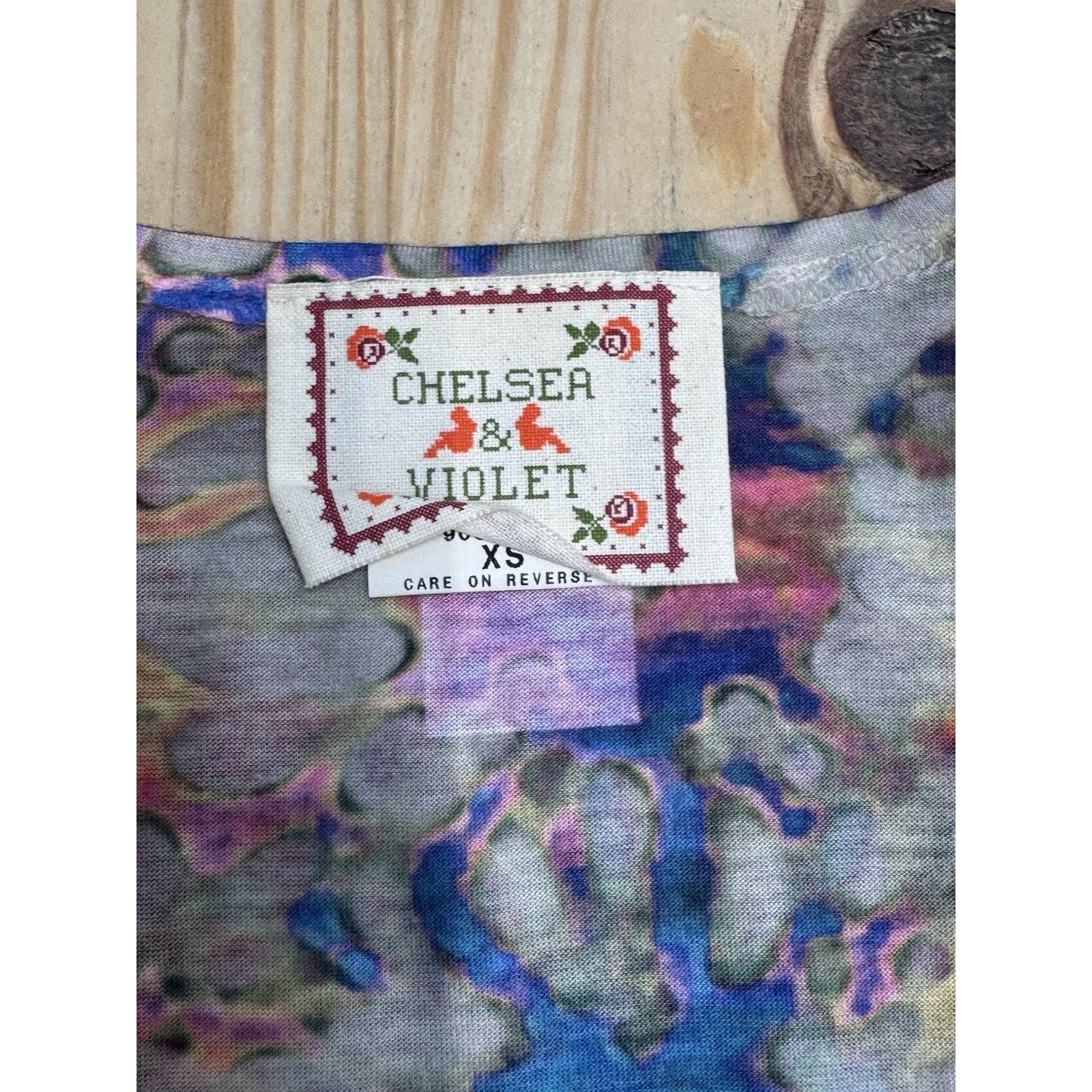 Chelsea & Violet Top XS Floral Sleeveless Print Tank
