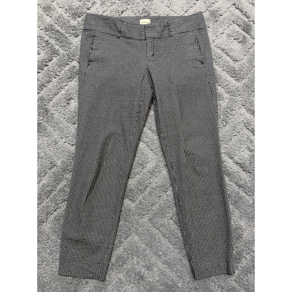 G.H. BASS & Co. ladies black/white seersucker gingham Ladies Ankle Pant Size 10