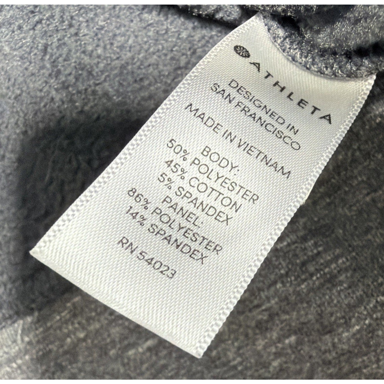 Athleta Victory Womens Long Primaloft Full Zip Hoodie Charcoal Size Small