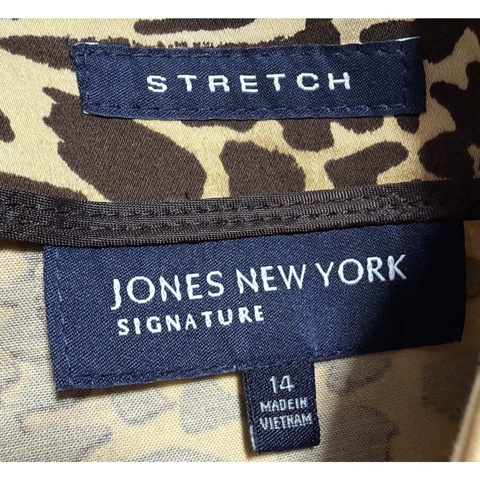 Jones New York Stretch Women’s Size 14 Skirt Animal Print New! Career Date Night