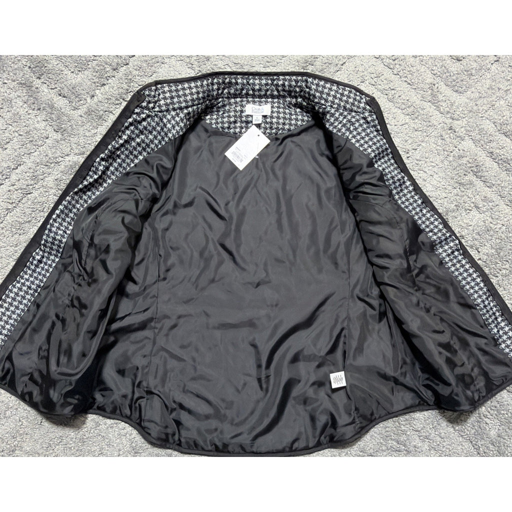 NWT WOMEN'S CROFT & BARROW BLACK & WHITE Classic Quilted Puffer VEST SIZE XL