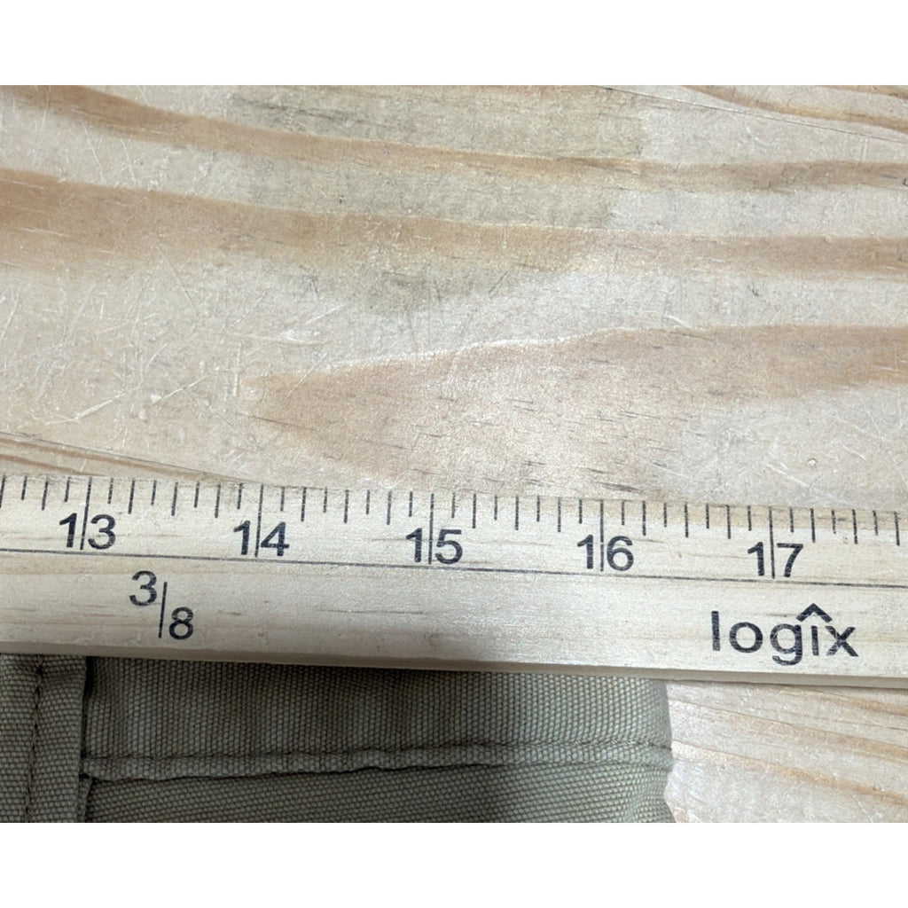 Carhartt Pants Mens 33x34 Beige Canvas Cargo Relaxed Fit Utility Work Wear