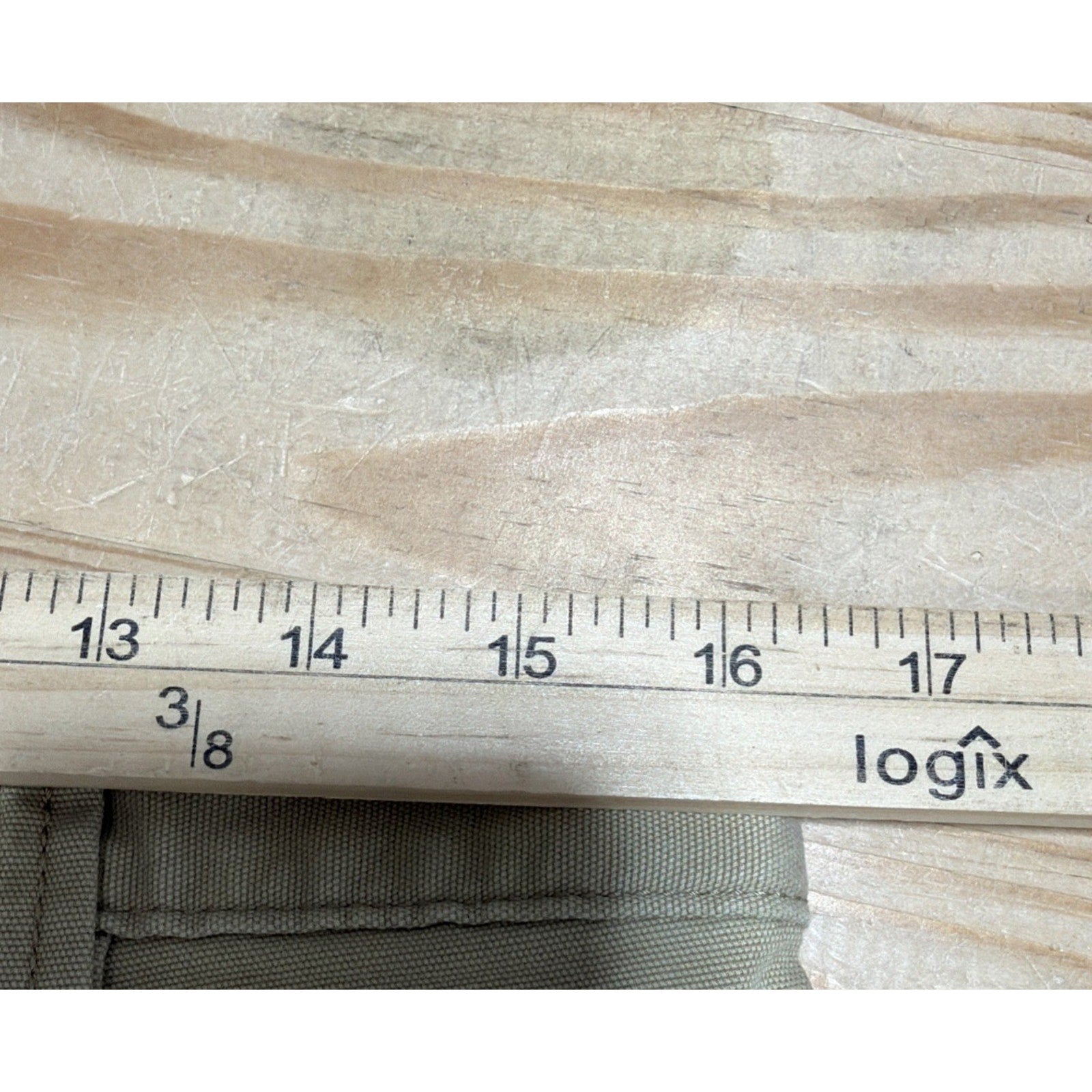 Carhartt Pants Mens 33x34 Beige Canvas Cargo Relaxed Fit Utility Work Wear