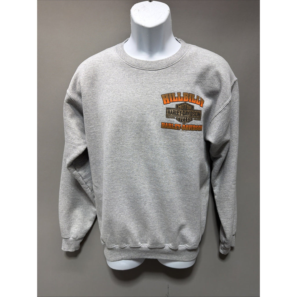 Harley-Davidson Gray Hillbilly Fleece Sweat Shirt Size Small Gatlinburg TN 2016