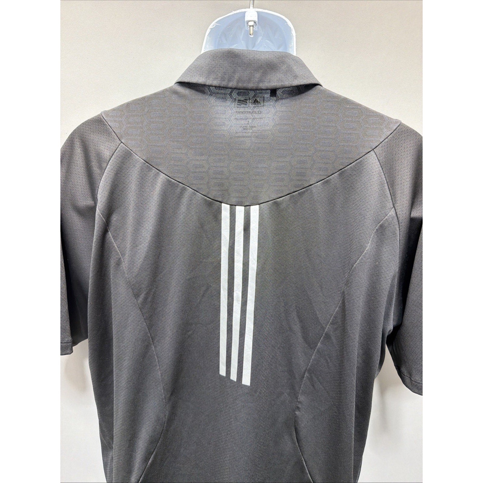 ADIDAS CLIMACOOL FORMOTION MEN'S GOLF POLO SHIRT BLACK L POLYESTER