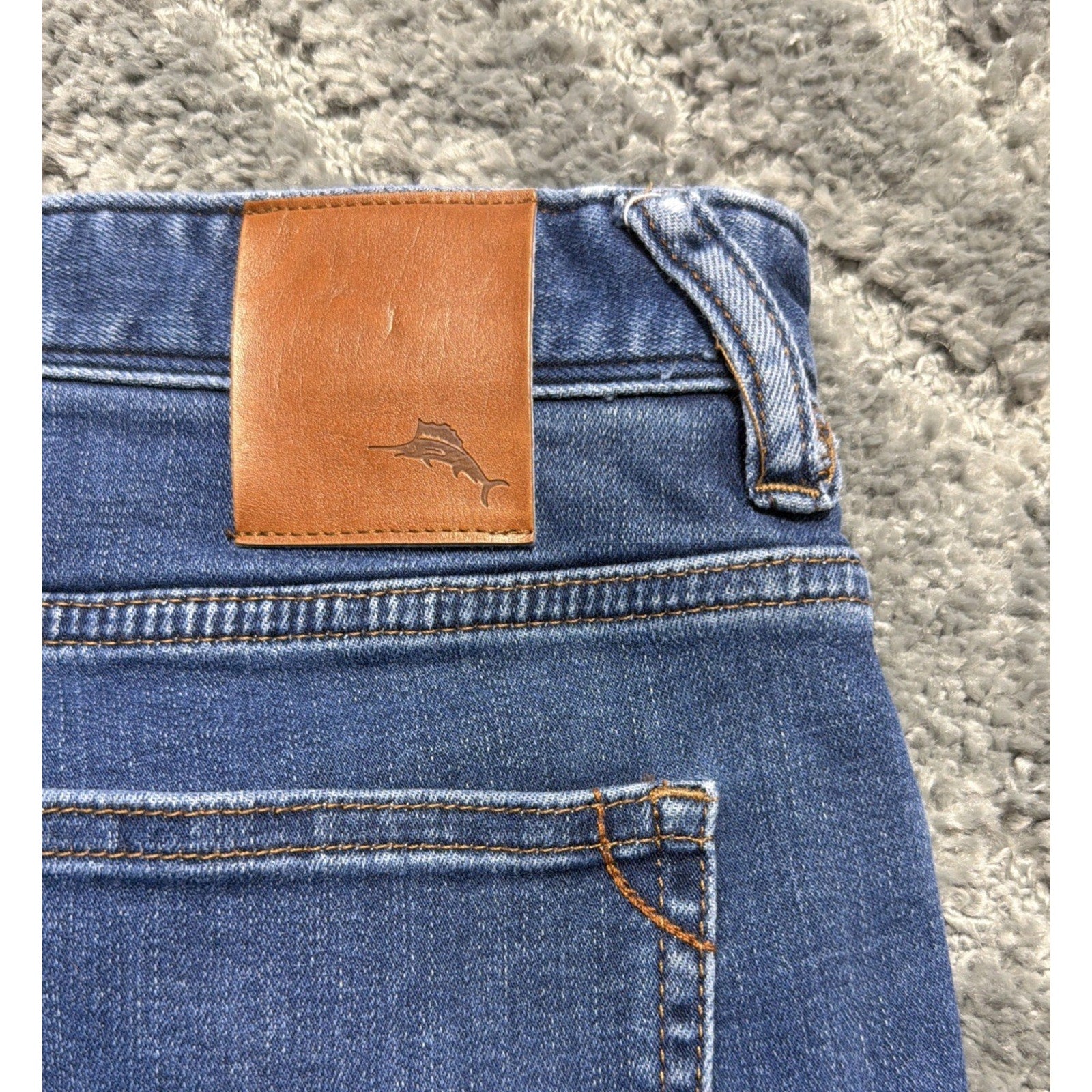 Tommy Bahama Jeans Men's 40x30 Blue Antigua Cove Classic Fit Denim Pants