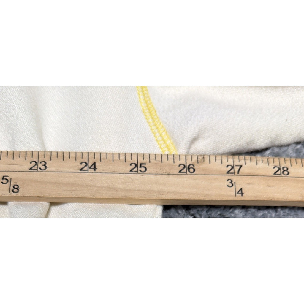 By Together Oversized Thick Stitch Smiley Face Embroidered Fleece Sweater L