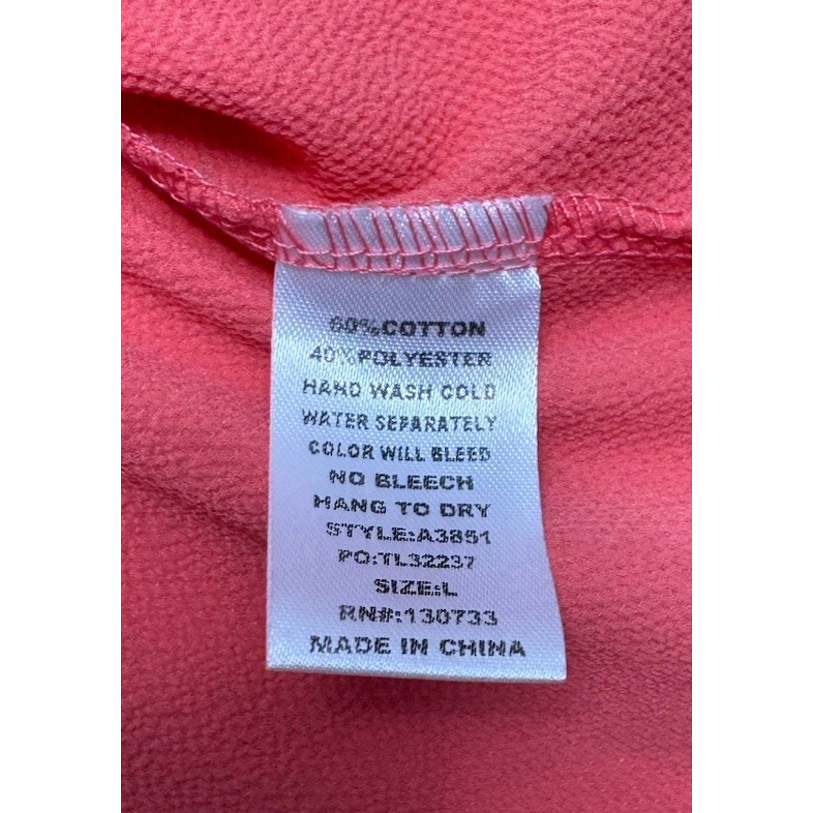 Umgee Women’s Blouse Sz L Pink Silk FlutterSleeve