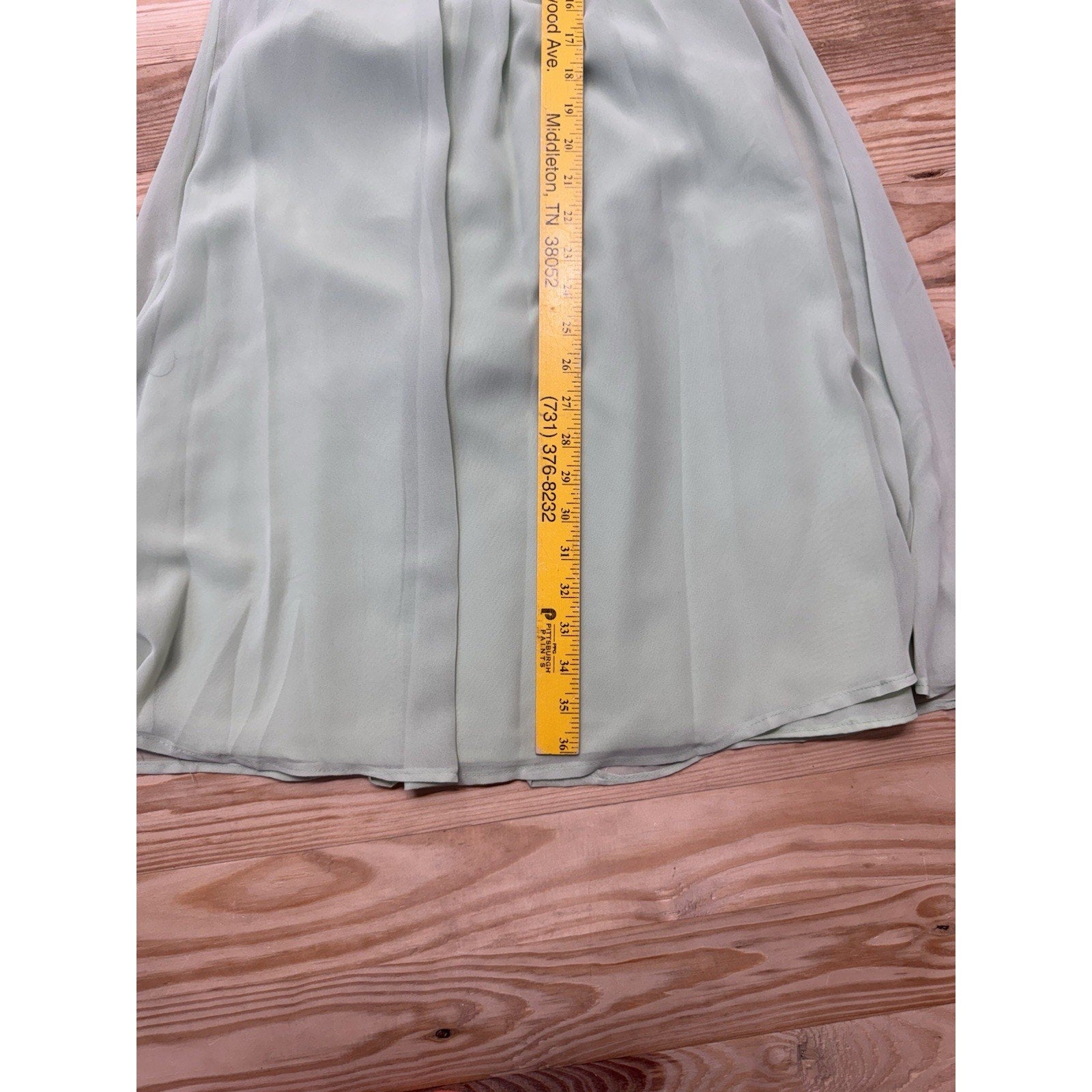 B2 Women's Green Satin Halter Crepe Back Mini Dress Size 2