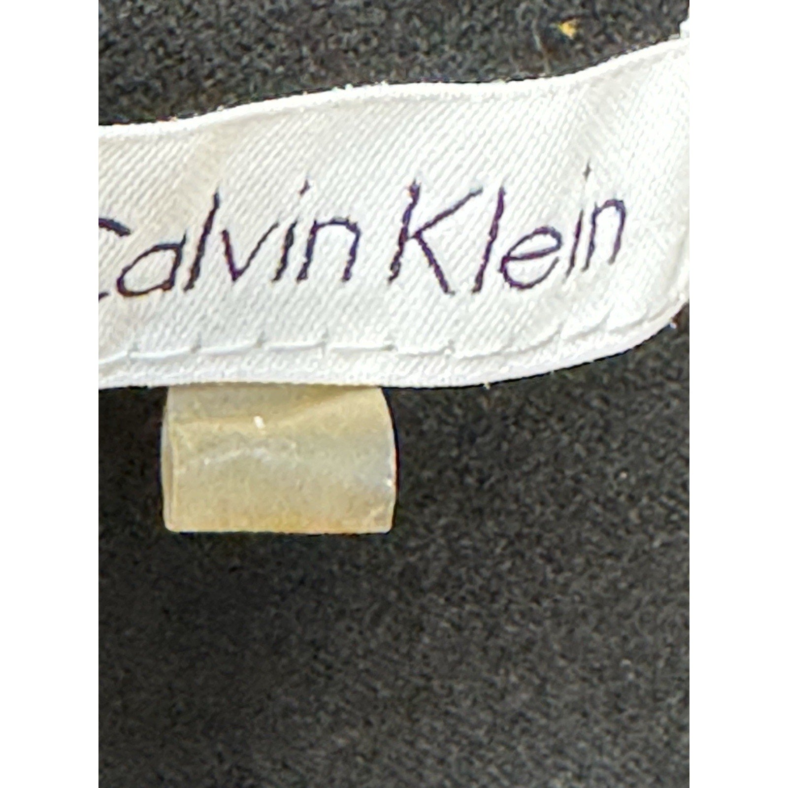 Calvin Klein Knit Black Sleeveless Top Rayon Nylon Women’s Size Large