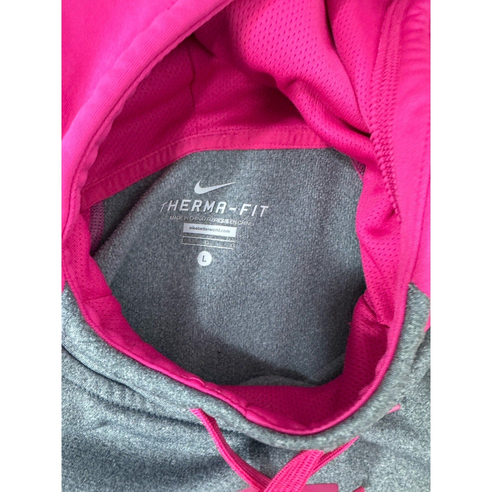 Women’s Large Nike JDI Hoodie Pullover Hoodie Pink Retired RN#58323