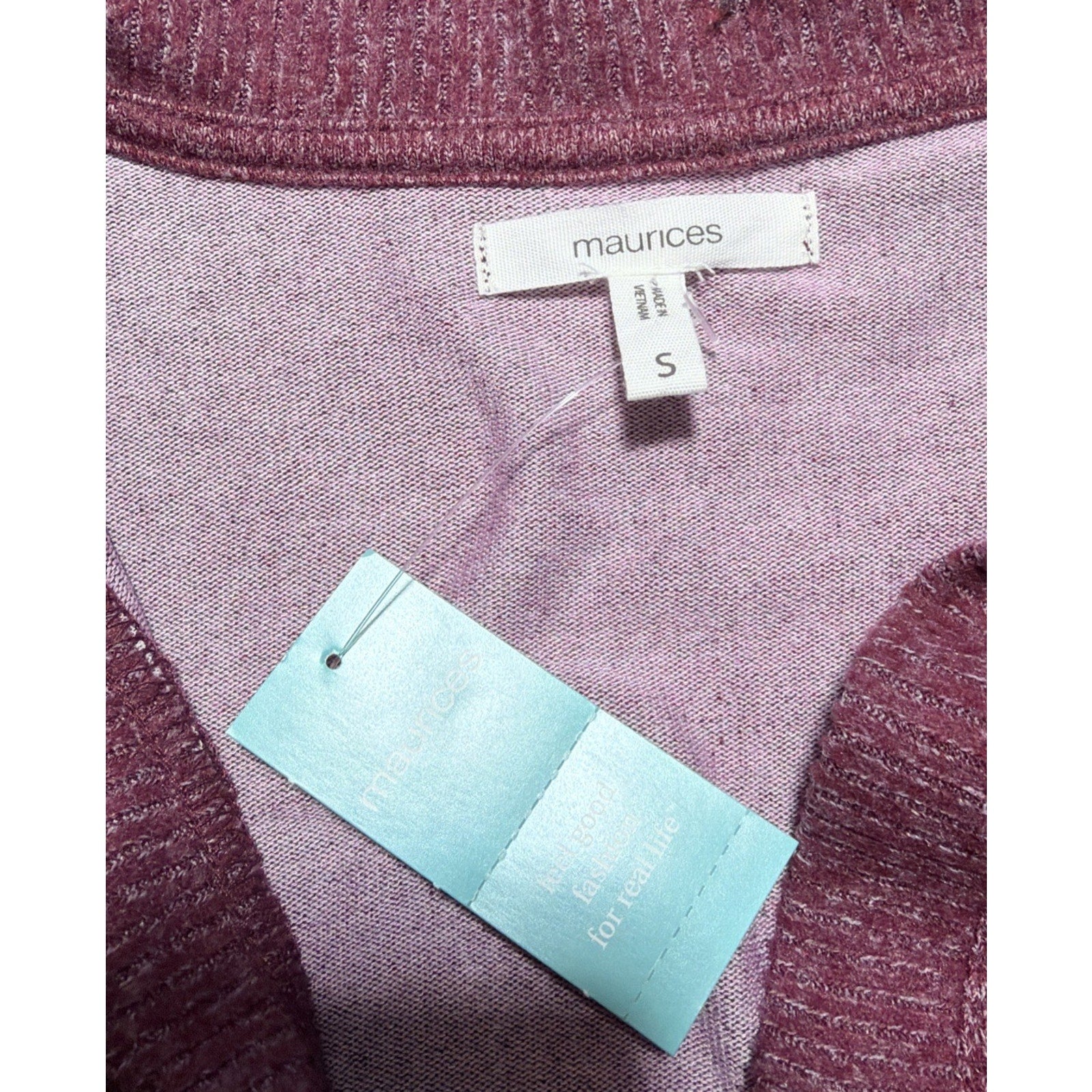 New Womens Oversized Lightweight Sweater Maurices Cranberry Size Small
