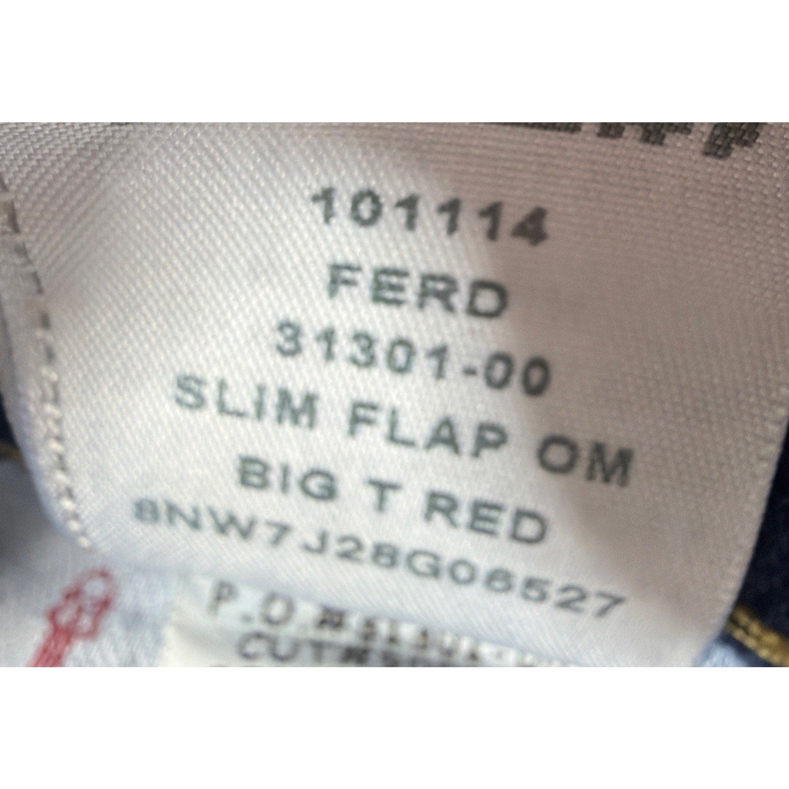 True Religion World Tour 32x32 Ultra Indigo Slim Flap Big T Mens Jeans Excellent