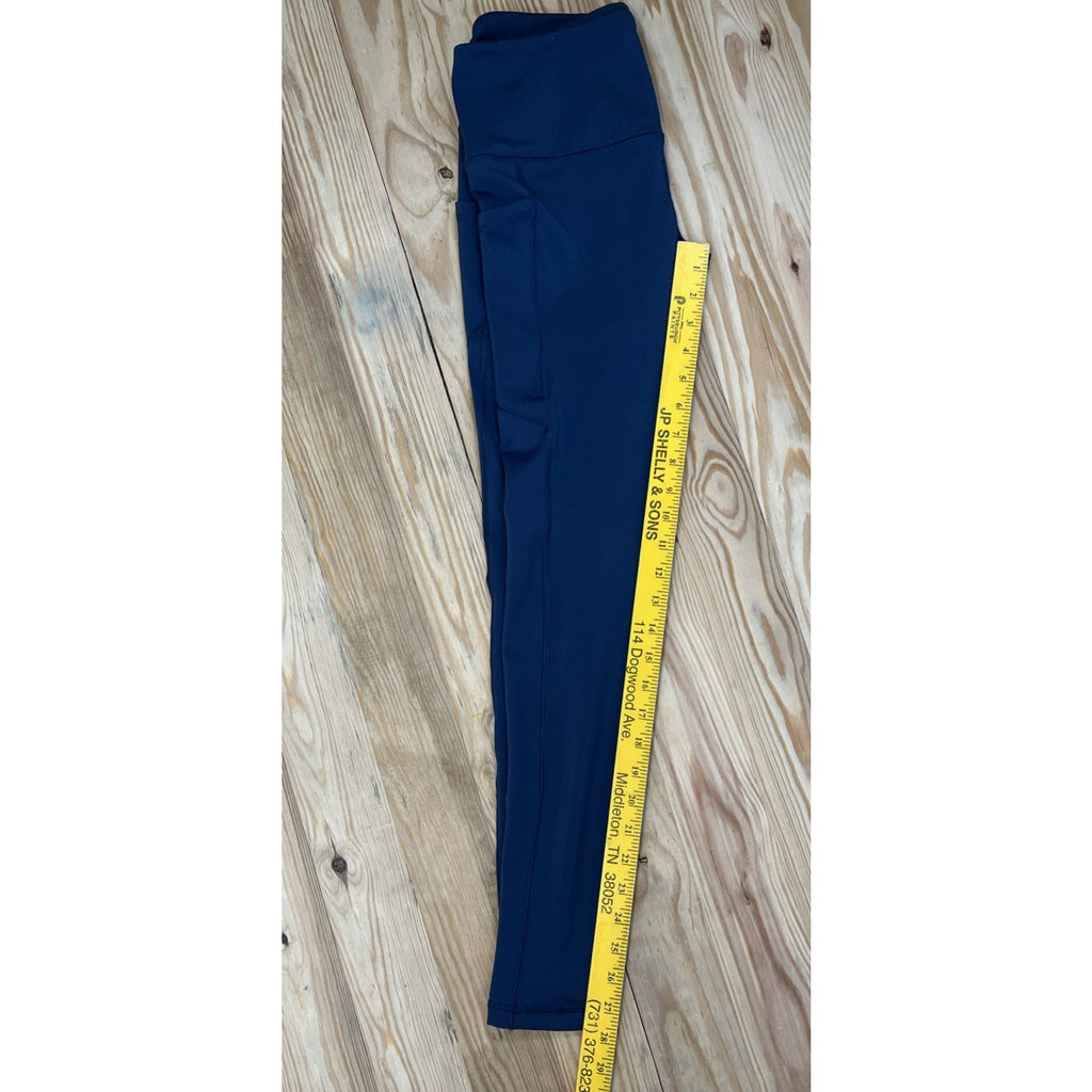 Velocity Blue Fleece Lined Serena Leggings Size M 28”