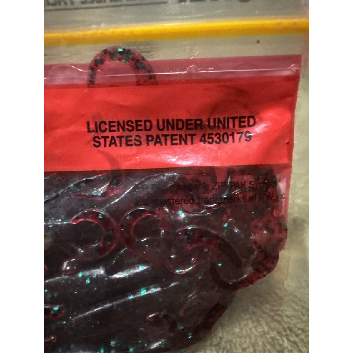 Vintage Zoom Mini Lizard 4” Red Bug 15 Pack Bass Fishing Lures 005-021 NOS