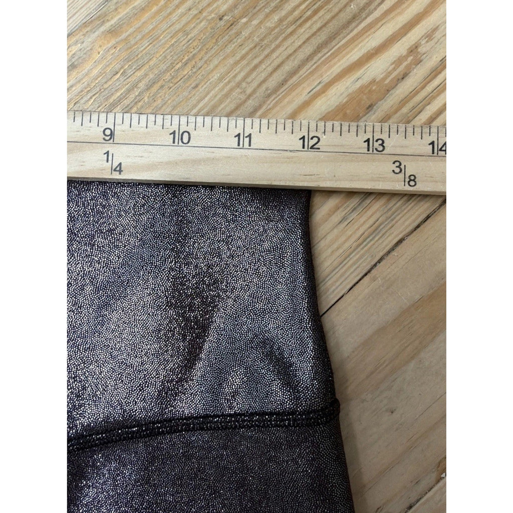 Lululemon Align HR Shorts 8 inch Shine Radiate Foil Print French Press Sz 6 EUC