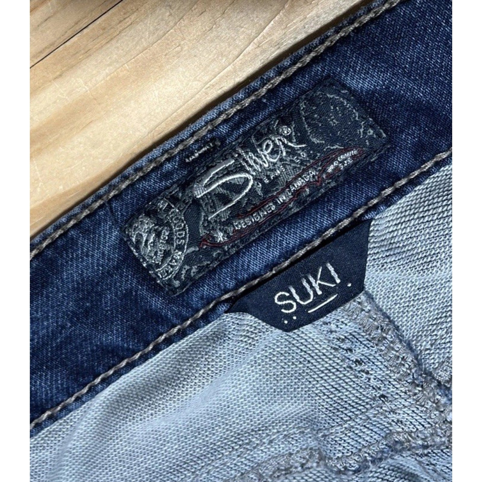 Silver Suki Joga Super Skinny Jeans Womens Blue Dark Wash Stretch Mid Rise 30
