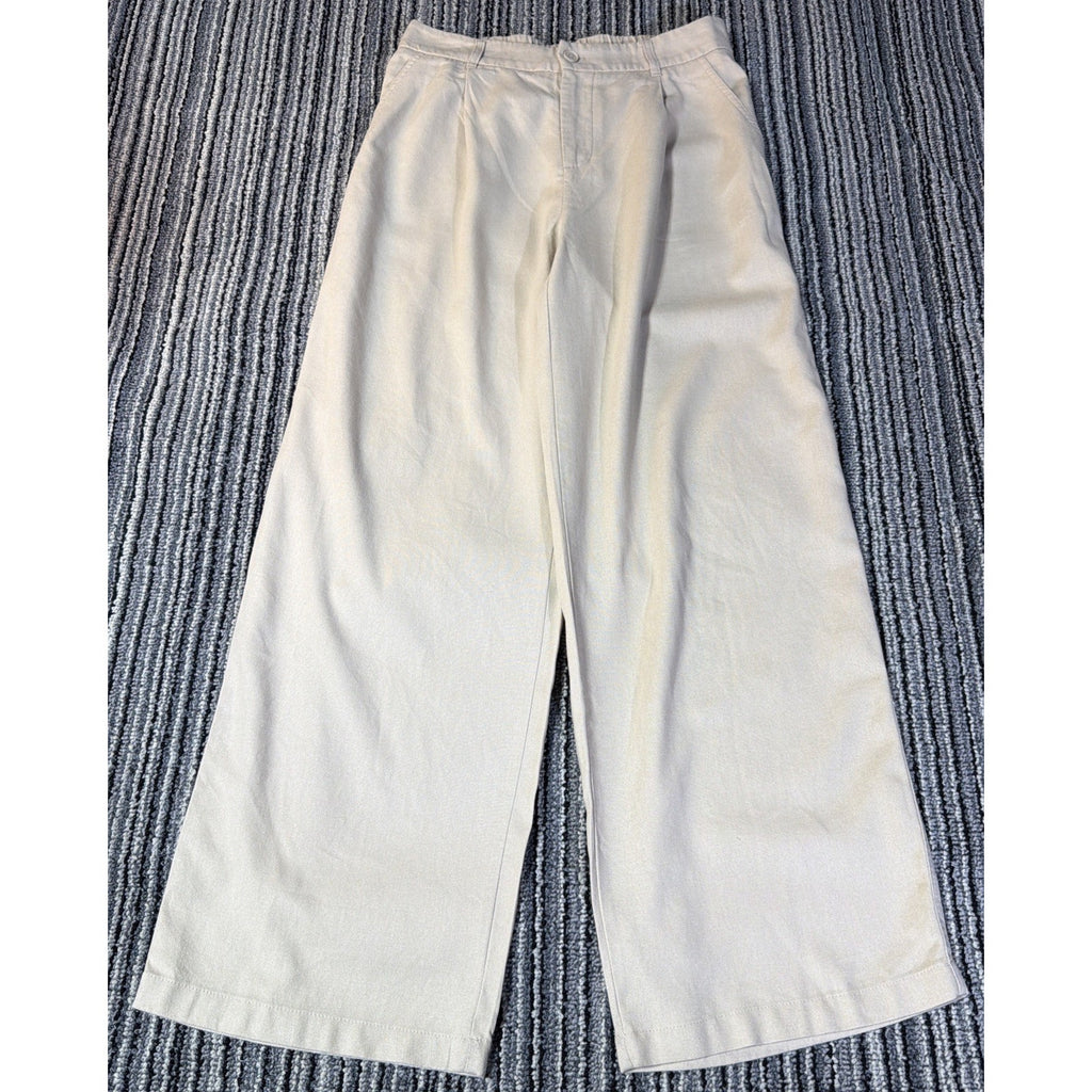 WILLIT Linen Cotton Wide Leg Pants Womens Medium 31 Beige Quiet Luxury Resort