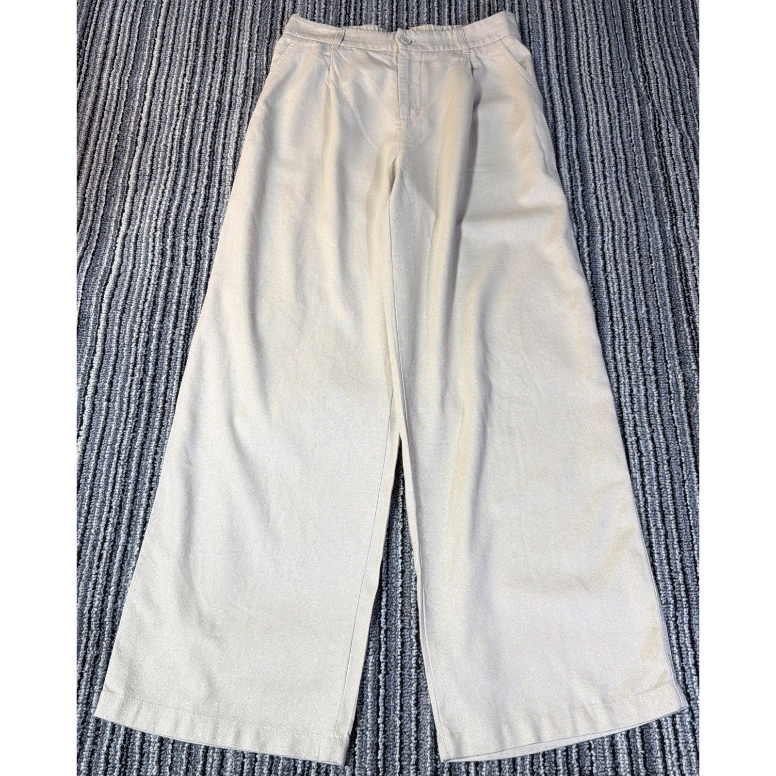 WILLIT Linen Cotton Wide Leg Pants Womens Medium 31 Beige Quiet Luxury Resort