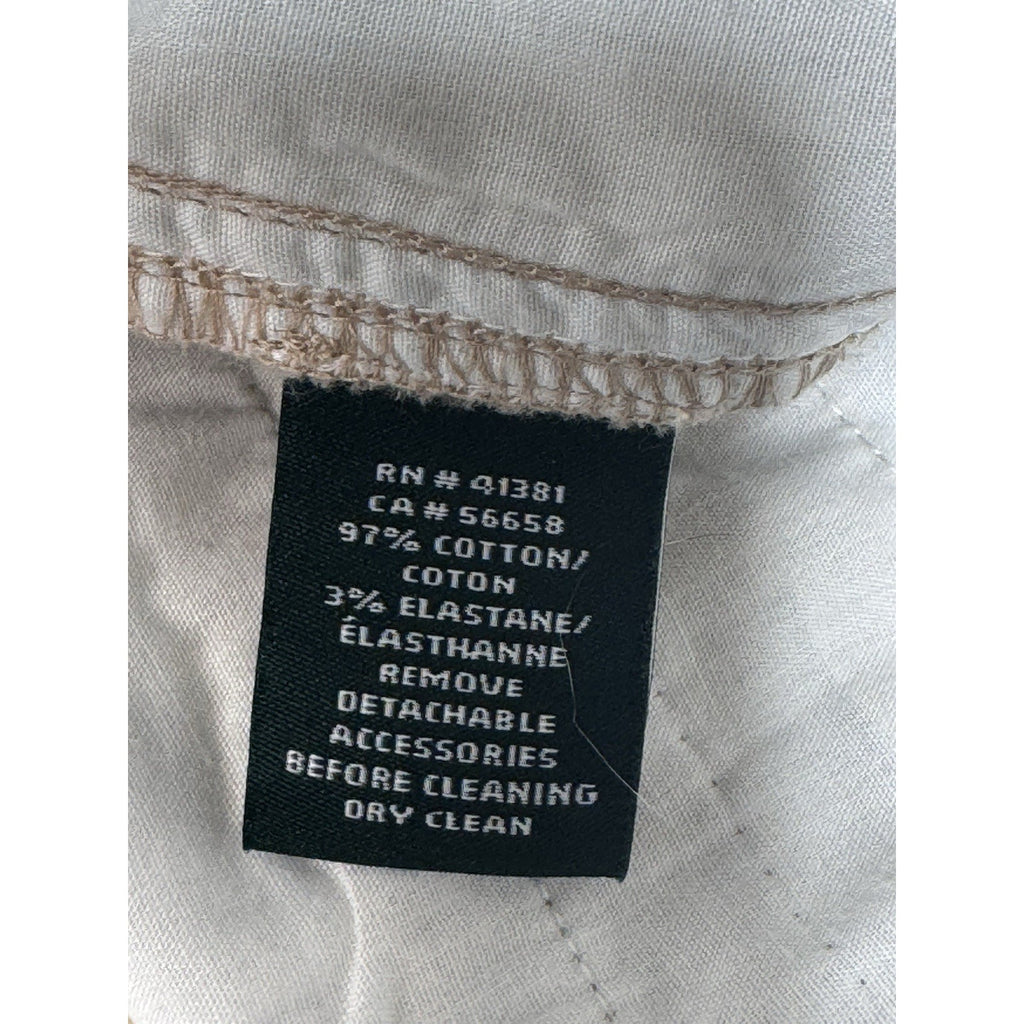 Ralph Lauren Beige Brienda Wide Leg Belted Capri Pants Size 10