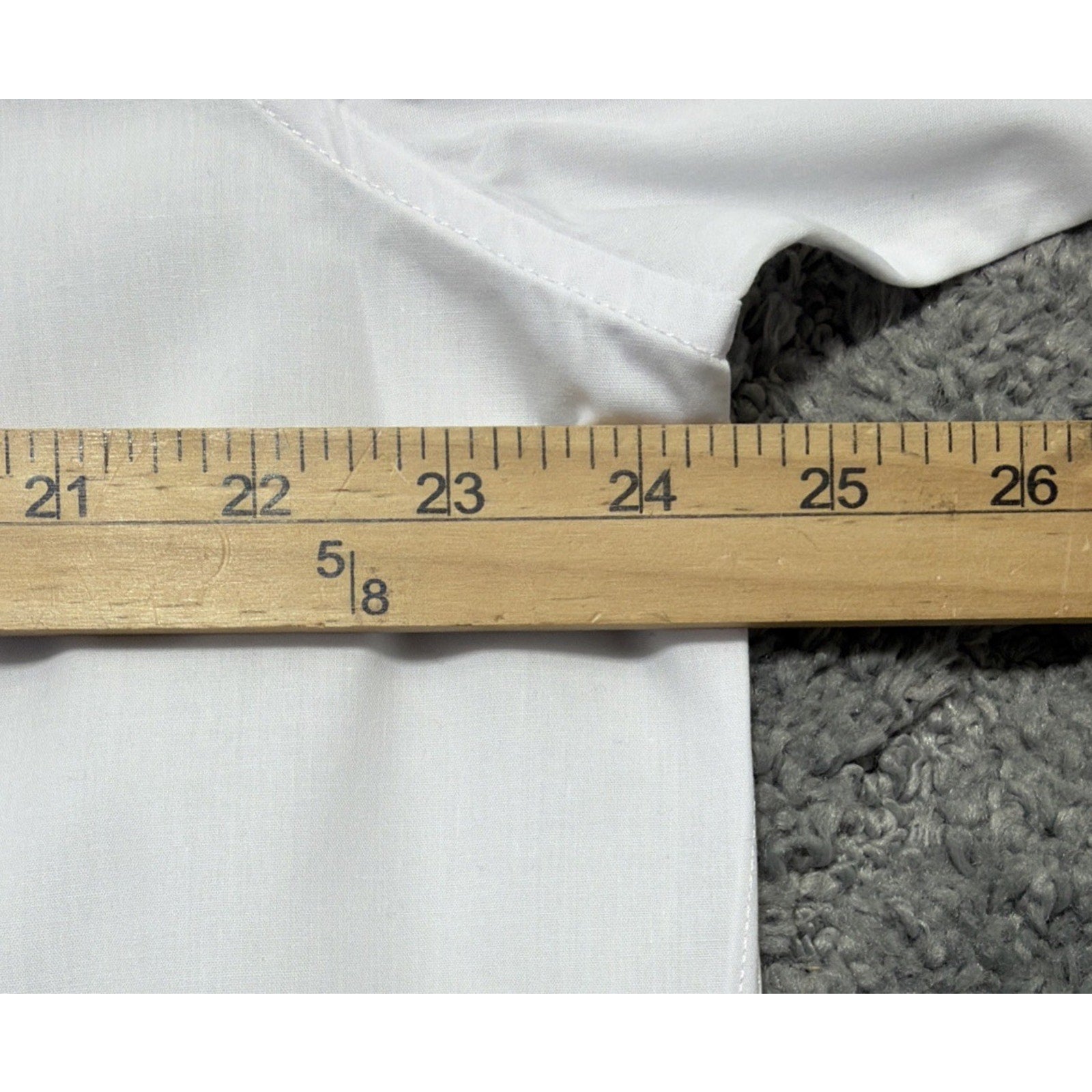 Men's Dress Shirt Button Down OMEGA Italy Designer Short Sleeve XL White