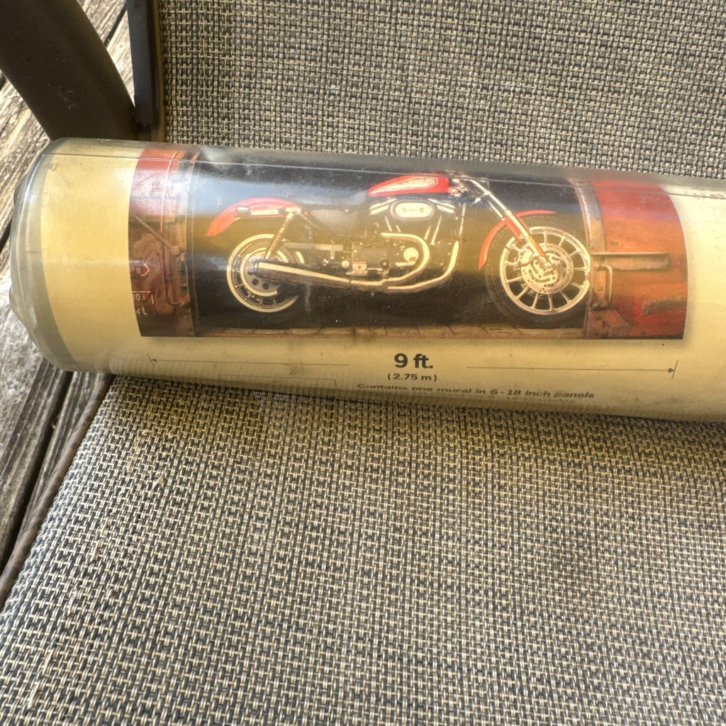 Giant HARLEY DAVIDSON Motorcycles Wall Mural Sportster Box Car Wallpaper 6'x9'
