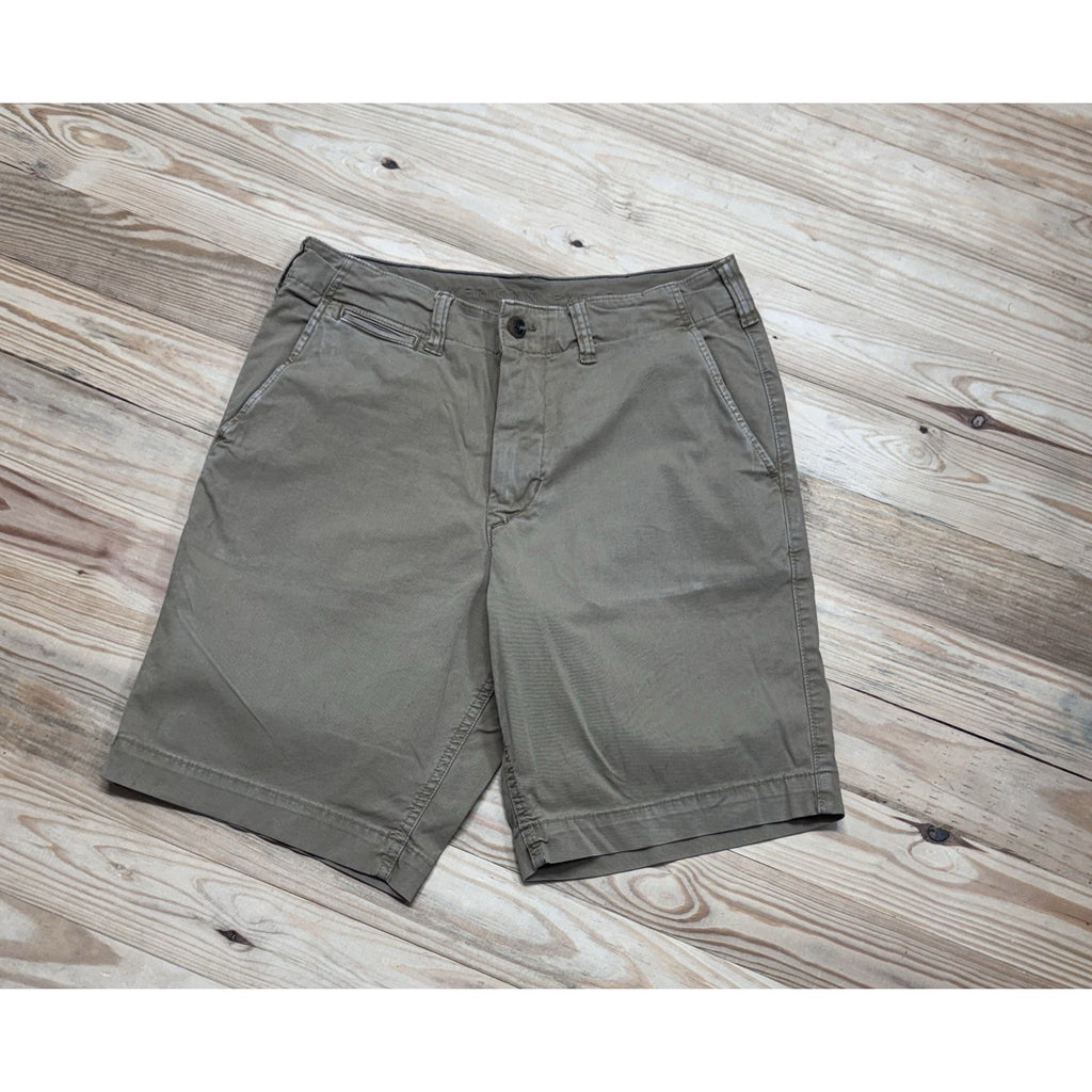 AE AMERICAN EAGLE CLASSIC Khaki CASUAL COTTON Stretch SHORTS MENS SIZE 31 x 10