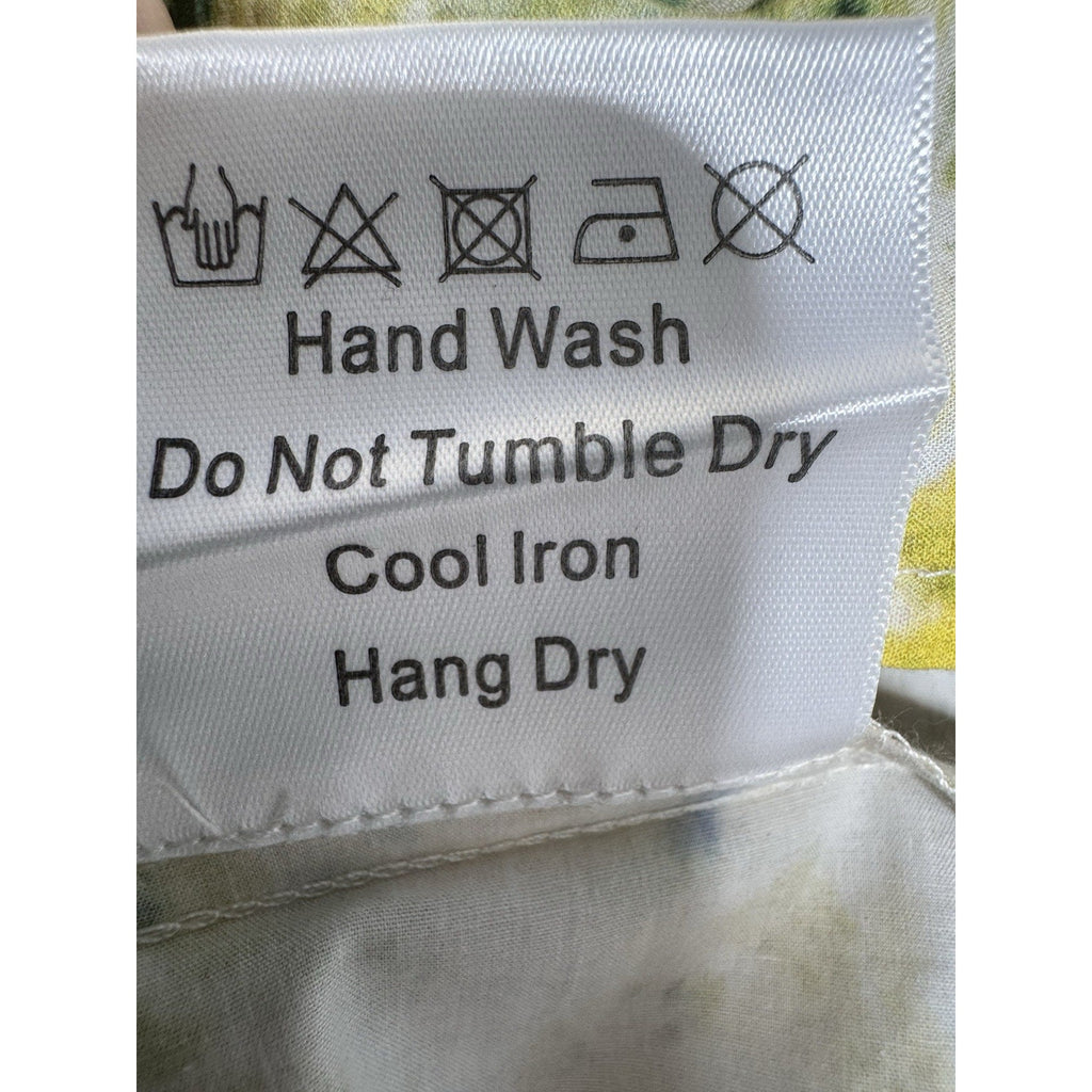 Evereve O.P.T Floral Smocked Orange Yellow Tiered Maxi Dress Womens L NWT $179