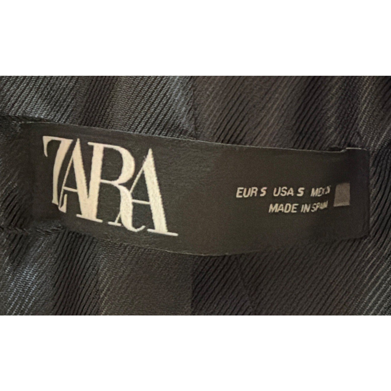 ZARA WOMENS S NEW DINNER JACKET BLAZER SATIN EFFECT TUXEDO COLLAR 8411/791 BLACK