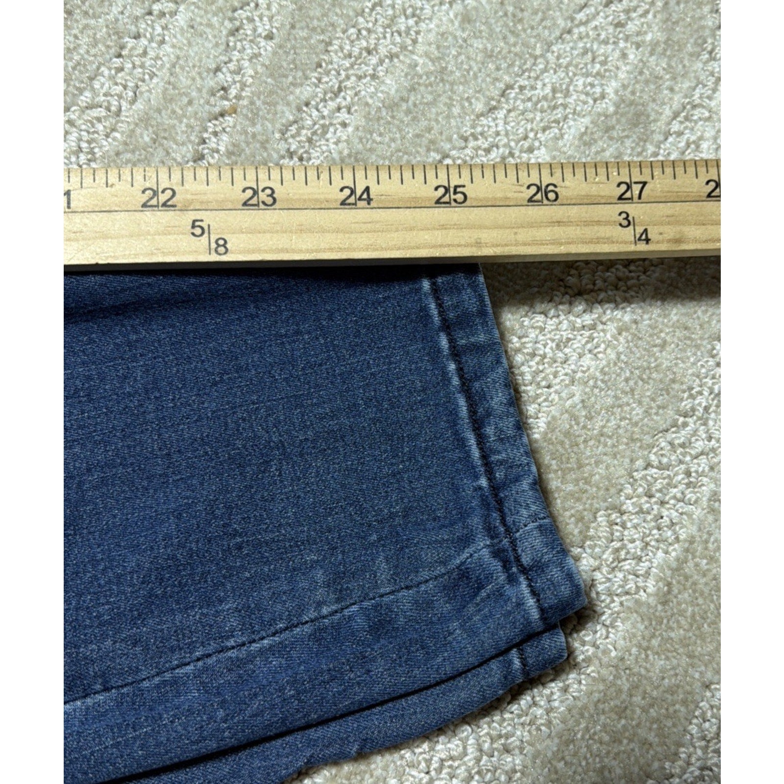 Molly & Isadora Jeans Womens Size 16 High Rise Skinny Crop Distressed Stretch