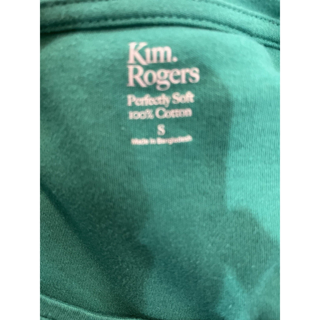 Kim Rogers Perfectly Soft Christmas 3/4 Sleeve Green Size S 3/4 Holiday Casual