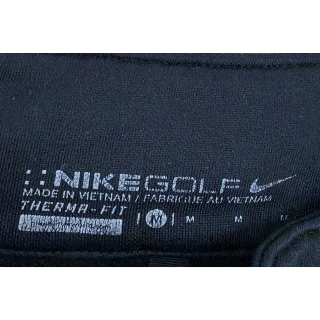 Nike Golf Tour Men's Medium 416574-010 Black Therma-Fit 1/4 Zip Pullover Shirt