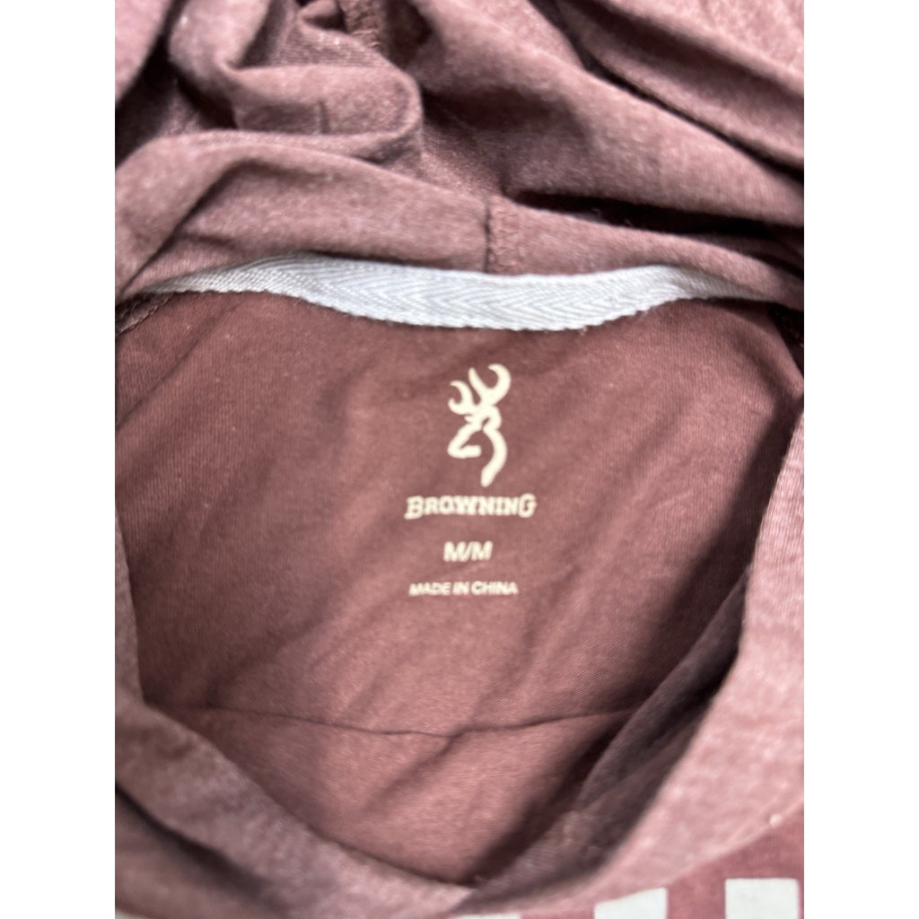 NWT Browning Lucas Hooded Crew Medium Cedar w/ Browning Flag Logo