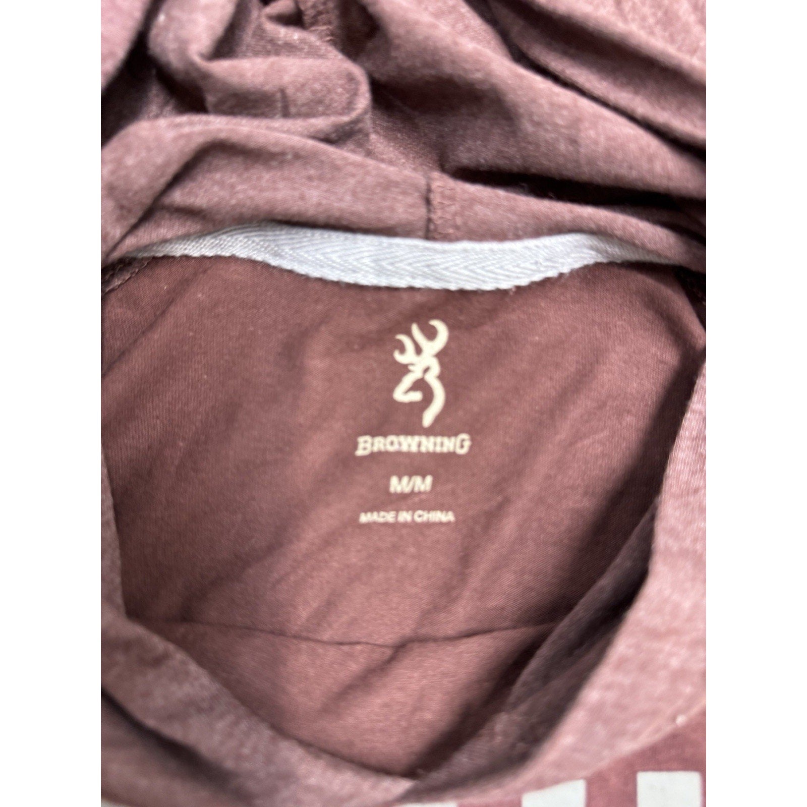 NWT Browning Lucas Hooded Crew Medium Cedar w/ Browning Flag Logo