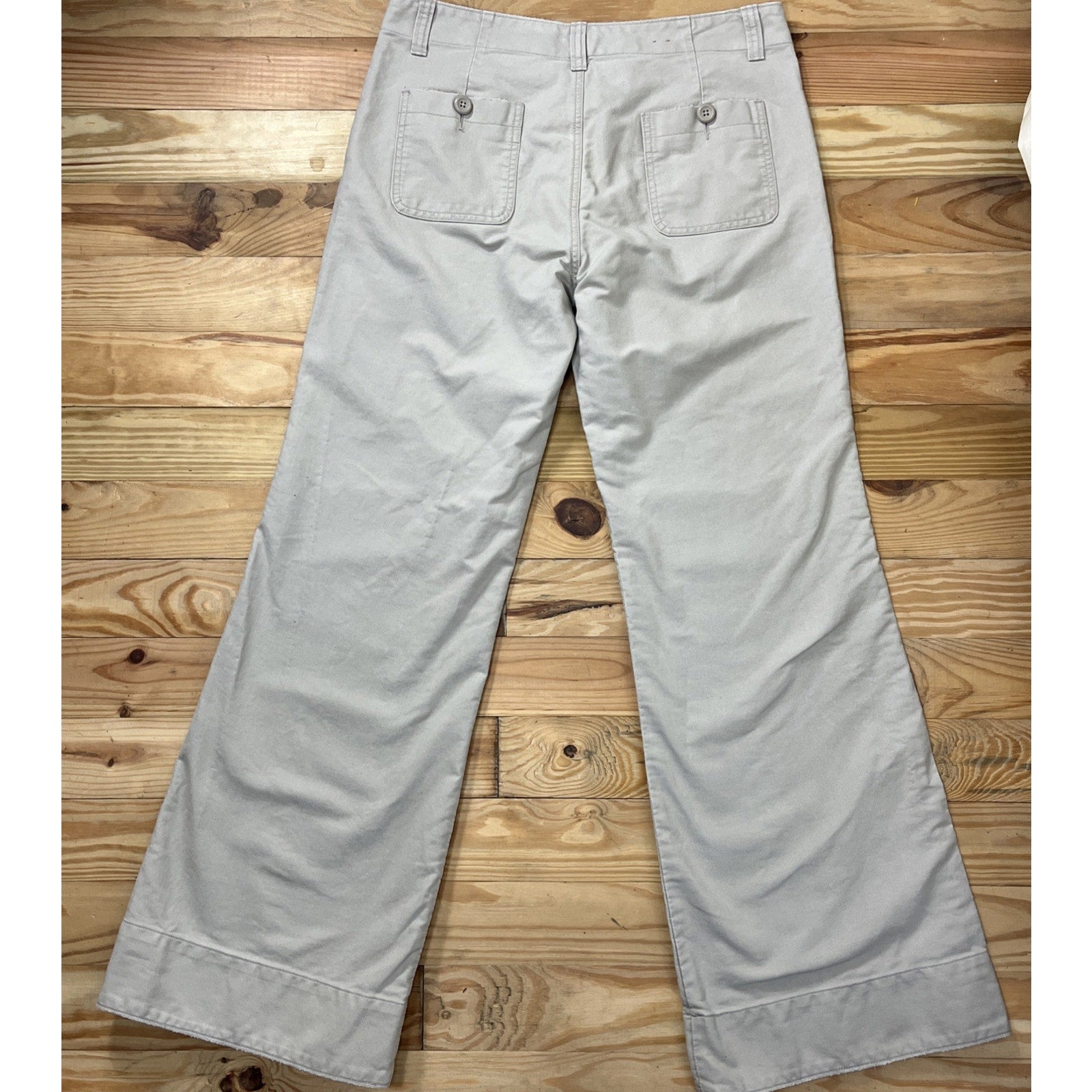 American Eagle Pants Beige Skater Bootcut Stretch Wide Leg Women's 33x32