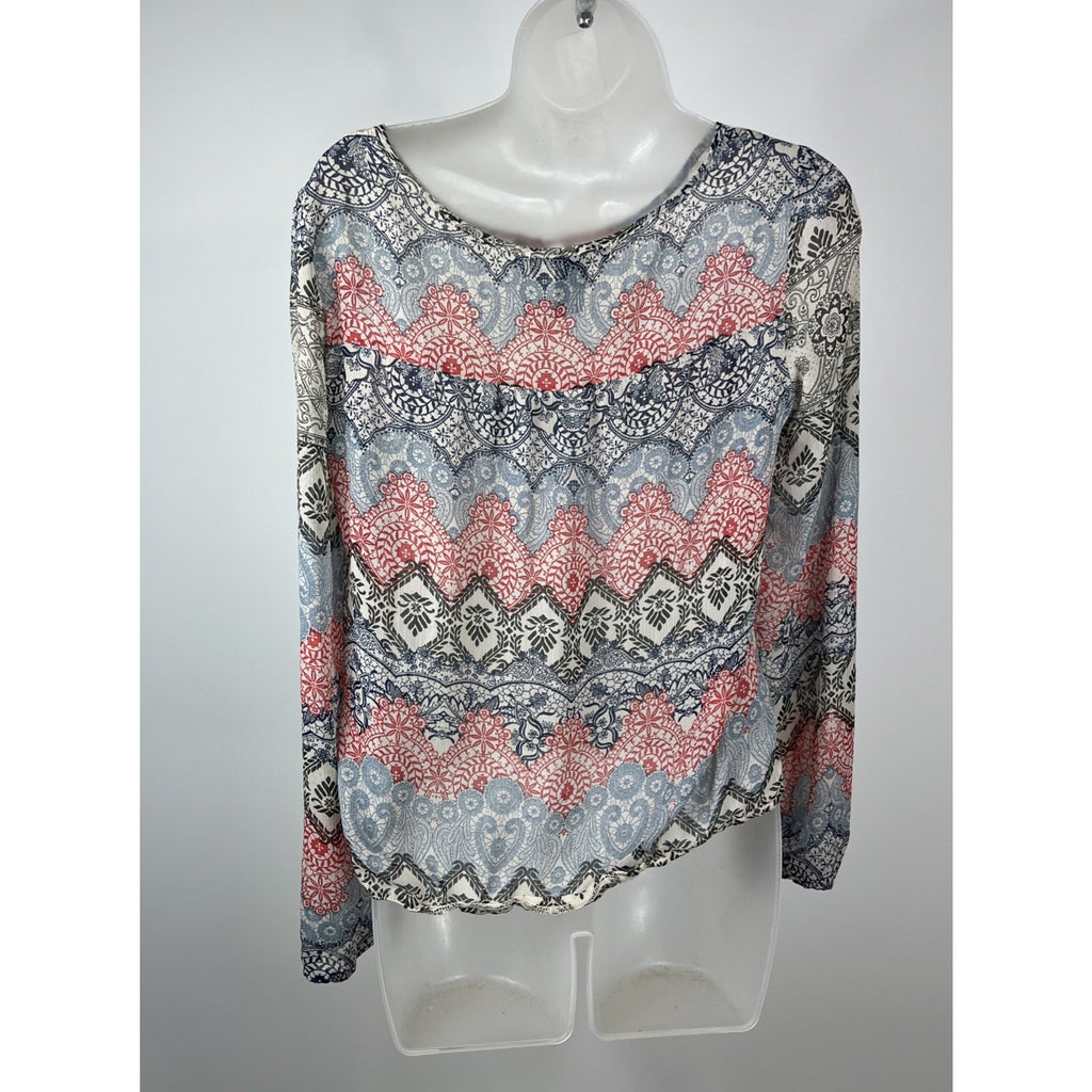 Living Doll Los Angeles long sleeve Boho blouse size S