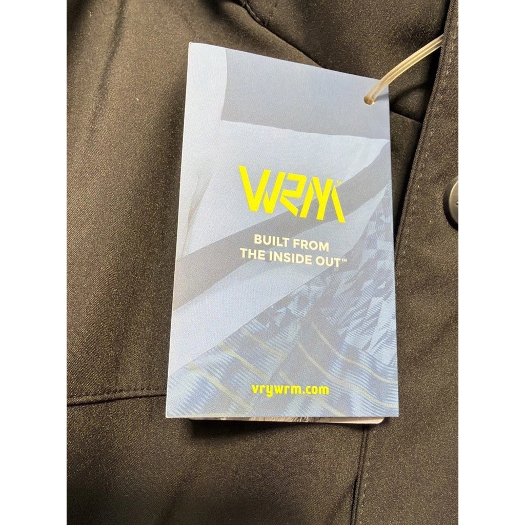 New VRY WRM Winter Jacket Coat Parka Hooded Black Blue L Large #F64305 MSRP $325