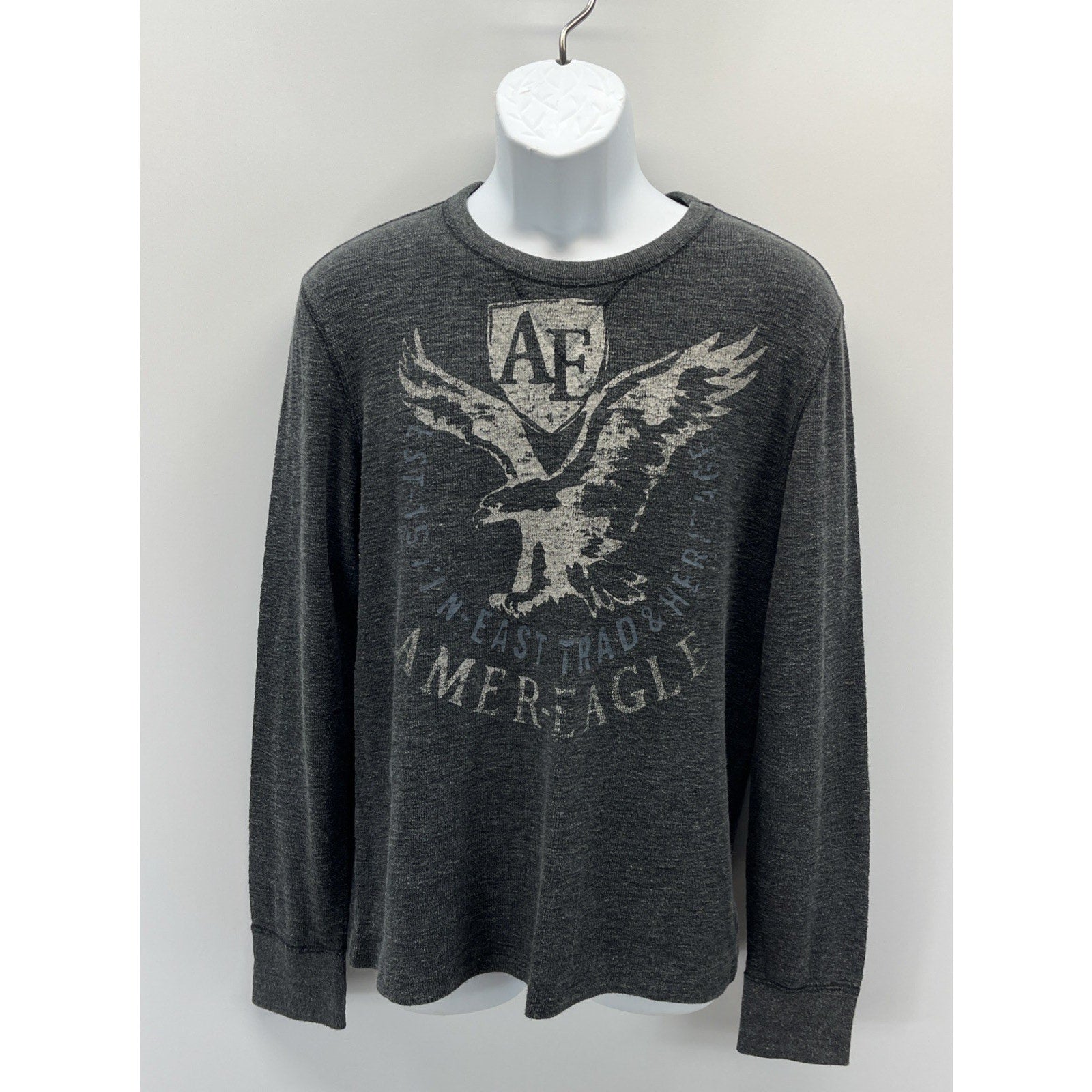 American Eagle Outfitters Size M Vintage Fit Mens Graphic Thermal Long Sleeve
