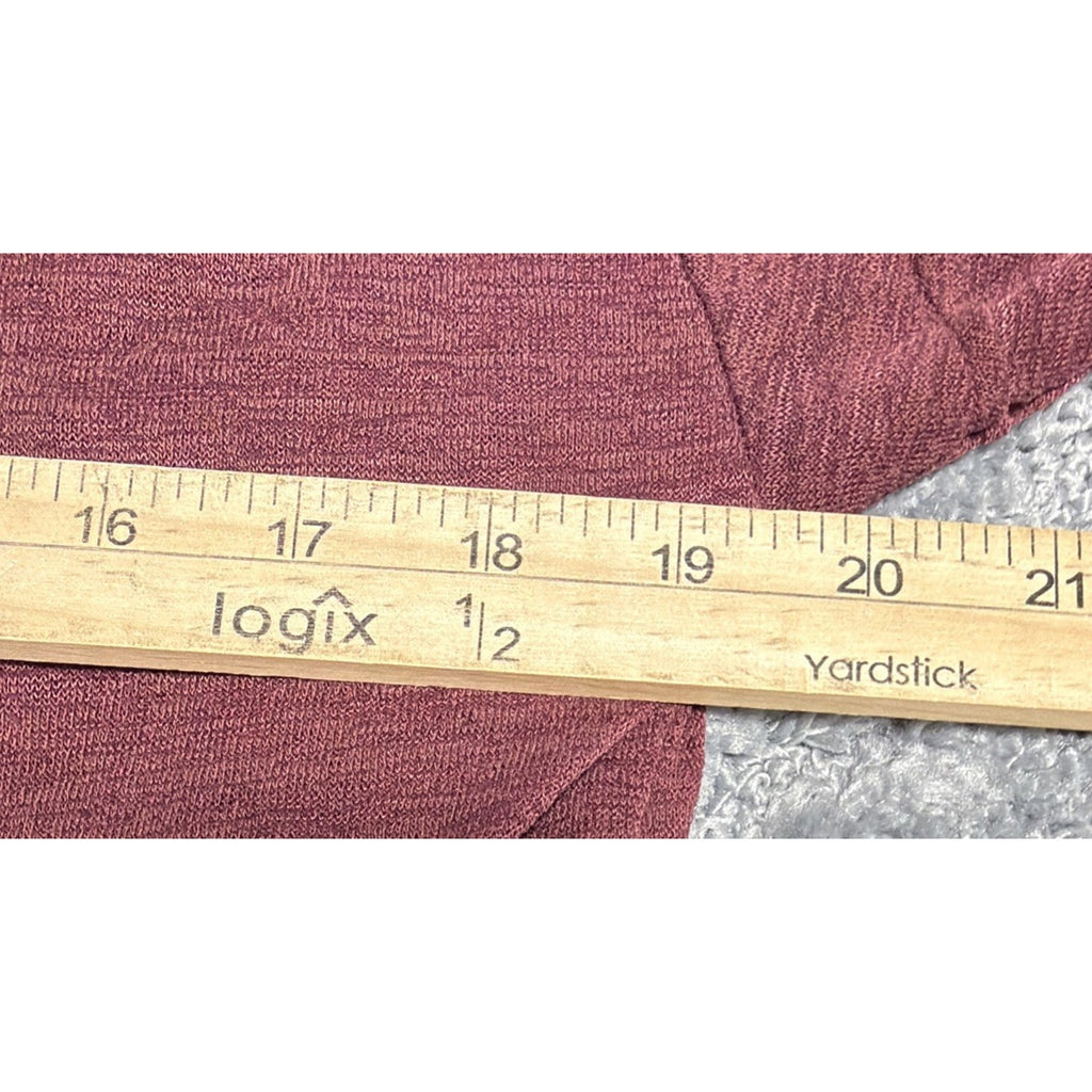 Banana Republic Womens Lux Slub Knit Sweater S Petite Red Pullover Minimalist