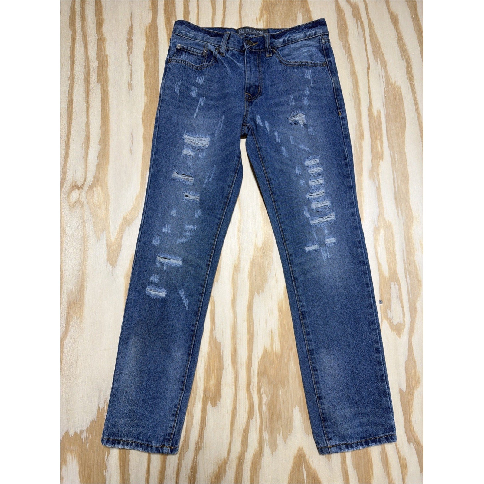 CJ Black Premium Jeans Slim Fit Distressed Streetwear Men's Size 28x30